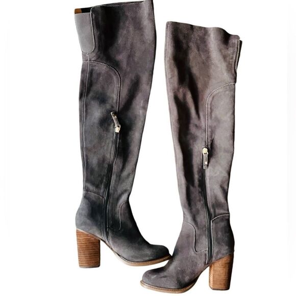 Kelsi Dagger Logan Graphite Suede Over The Knee Boot size 7. - Picture 4 of 11